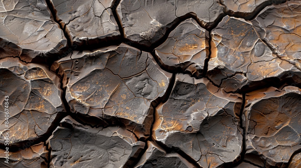 Poster uneven and jagged edges each scale featuring rough bumps and crevices creating a rugged and natural 