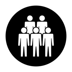 Symbol, ikona ludzi. Plik wektorowy.