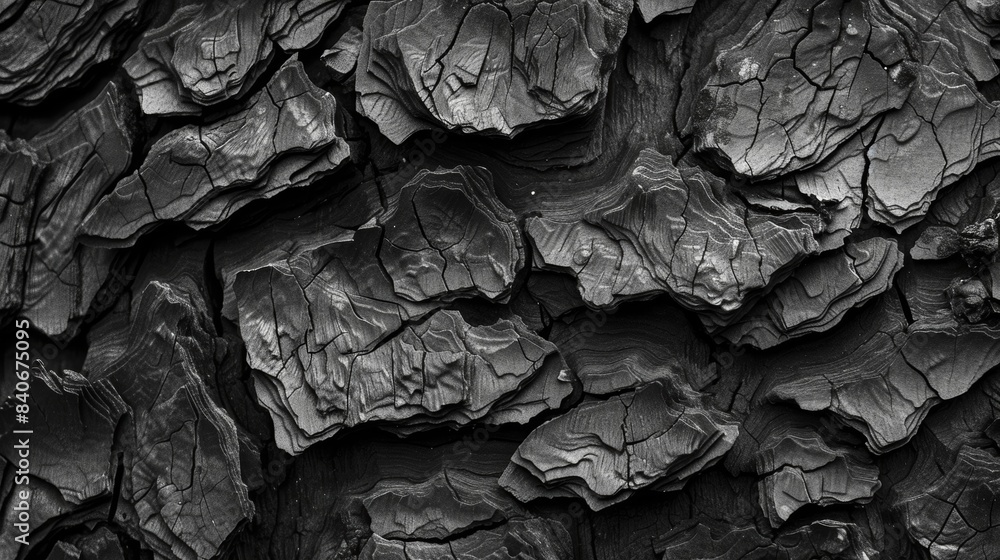 Poster bold and dramatic this bark texture stands out with its pronounced and deep ridges and valleys creat