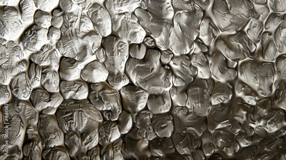 Poster a hammered metallic surface with an uneven and jagged texture creating an industrial and rough look