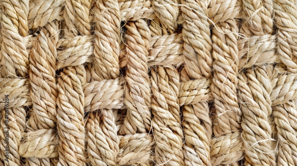 Poster a closeup of a rustic woven texture featuring small imperfections and knots adding character to the 