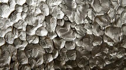 A hammered metallic surface with an uneven and jagged texture creating an industrial and rough look
