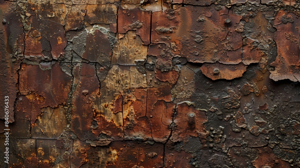 Poster aged and uneven a closeup shot of a brick wall with an uneven and aged texture showcasing the effect