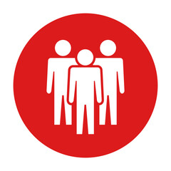Symbol, ikona ludzi. Plik wektorowy.