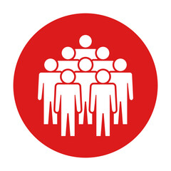 Symbol, ikona ludzi. Plik wektorowy.