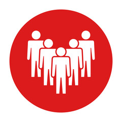 Symbol, ikona ludzi. Plik wektorowy.