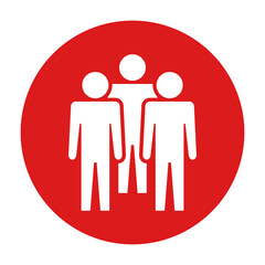 Symbol, ikona ludzi. Plik wektorowy.