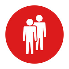 Symbol, ikona ludzi. Plik wektorowy.