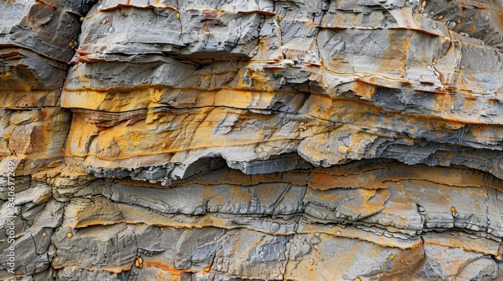 Poster layers of history as you examine the sandstone up close you can see glimpses of its history through 