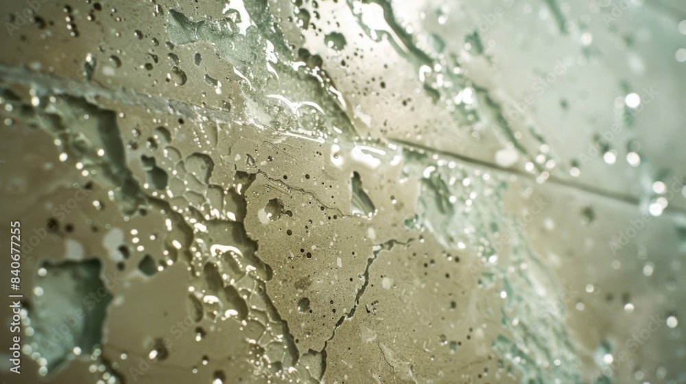 Poster upon closer inspection small speckles of reflective material are visible adding a subtle shimmer to 