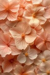 Fototapeta premium Delicate Peach Petals Close-Up Macro Image