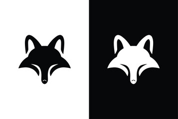black and white wolf head