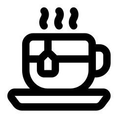 tea icon for illustration