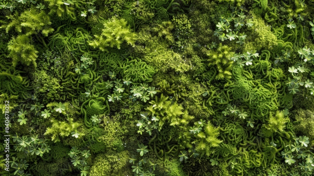 Poster this image showcases the intricate patterns and delicate ing of the mosss verdant green surface with