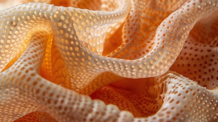 Fototapeta premium A maze of small tered dots and dimples giving the peel a slightly uneven and uneven texture