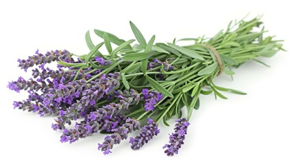 A bouquet of fresh lavender flowers, showcasing their delicate petals and soothing fragrance.