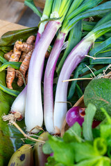 fresh natural green vegetables