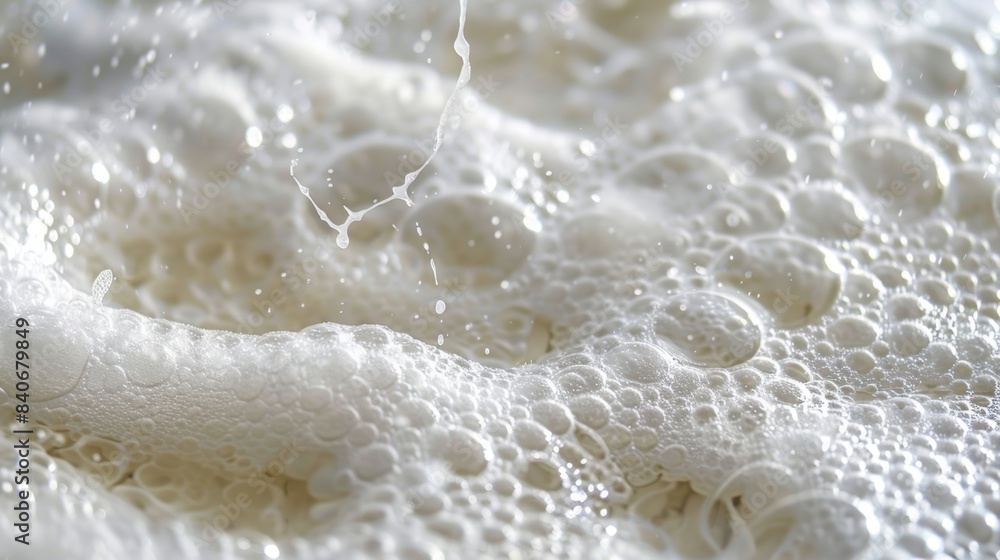 Poster a closeup of a bubbly lather forming on top of a bar of soap showcasing the smooth and slippery text