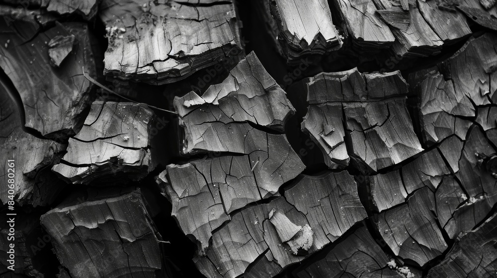 Poster splintered and jagged edges create a maze of chipped and broken pieces a testament to the woods endu