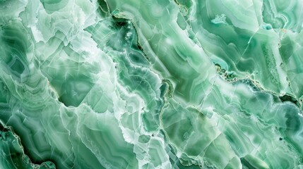 A closeup of a cooltoned green pattern resembling the mesmerizing texture of polished jade