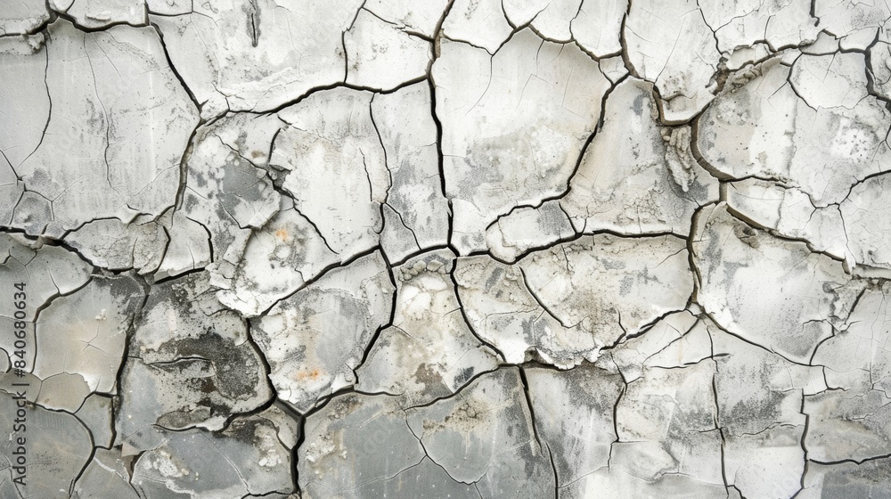 Poster an intricate web of crisscrossing cracks and fissures giving the impression of a fragile yet resilie