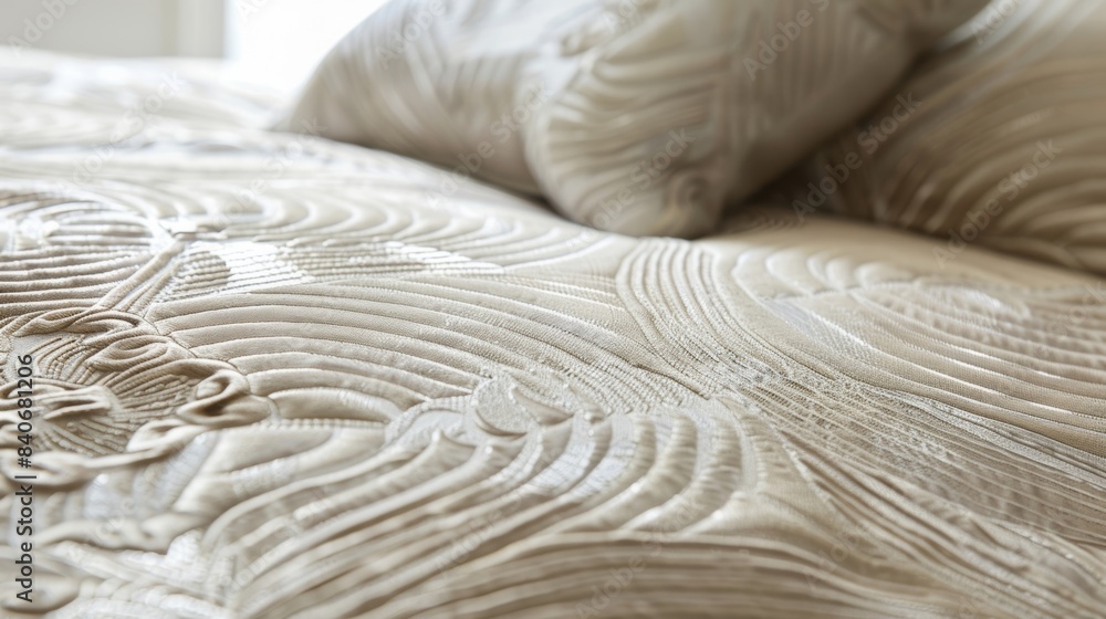 Poster delicate swirls and patterns in soft neutral tones giving the surface a sophisticated look