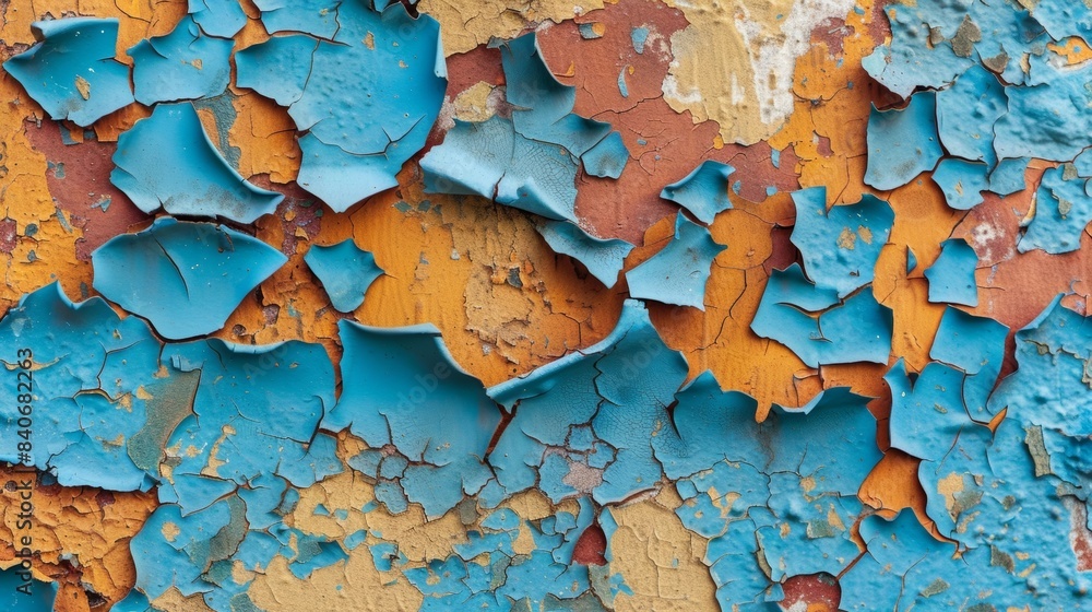 Poster chipped and worn this closeup texture image showcases chipped and worn paint revealing the layers of
