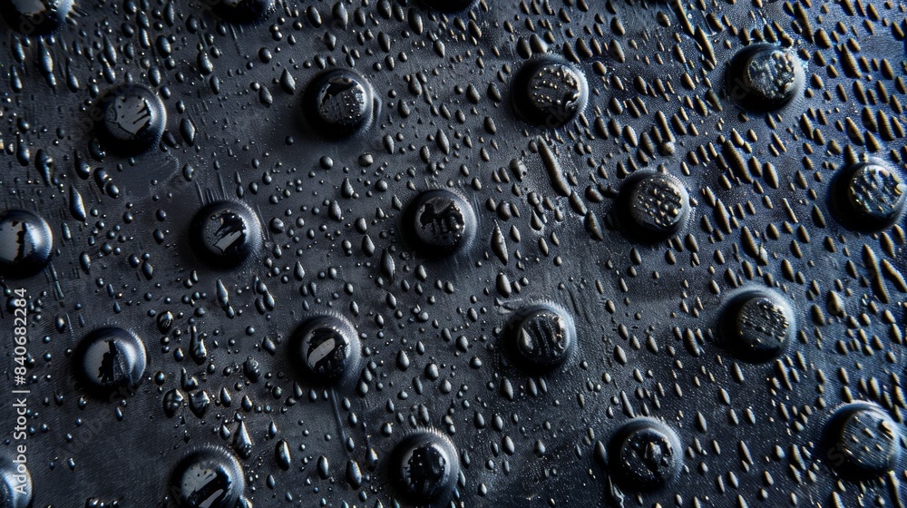 Aufkleber the unique texture of a conveyor belt coated in a thick layer of rough textured rubber and dotted wi