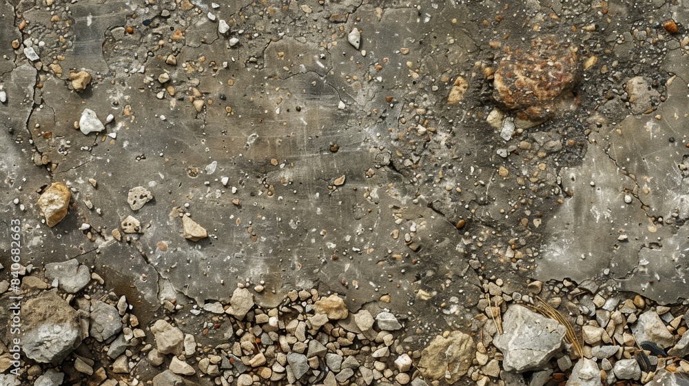 Aufkleber bits of gravel and debris are tered ast the co surface adding to the edgy and gritty texture of the 