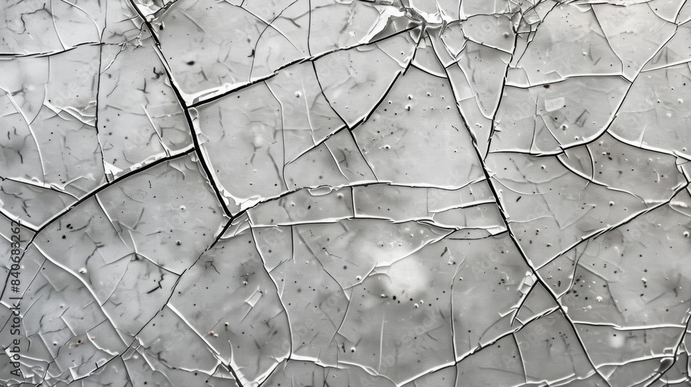 Aufkleber cracked surface the surface of this scratched plastic displays a network of thin jagged cracks givin