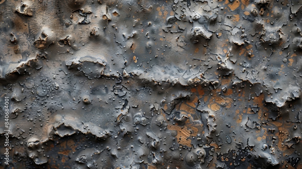 Poster layers of tiny pits and dents create a weathered appearance revealing the true grit of this sandblas