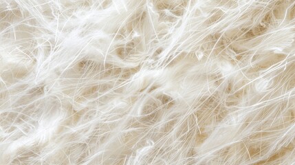 Obraz premium Up close fiberglass insulation has a feathery texture with wispy strands fanning out in different directions for a light and airy appearance