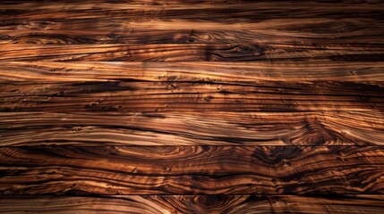 A seamless and flawless surface with a glossy sheen that brings out the rich warm tones of the wood and highlights the intricate patterns of the grain