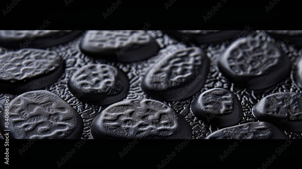 Aufkleber zoomedin view of a heavily textured grip tape with large raised bumps resembling the texture of pebb