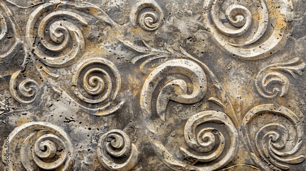 Poster an intricate pattern of raised swirls and lines adorns these tiles adding a touch of elegance to the