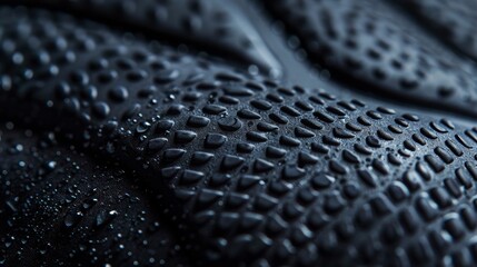 A macro shot highlighting the fine lines and grooves of a rubber grip conveying a sense of comfort and ergonomic design for ease of use