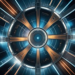 Naklejka premium Background of technological concepts