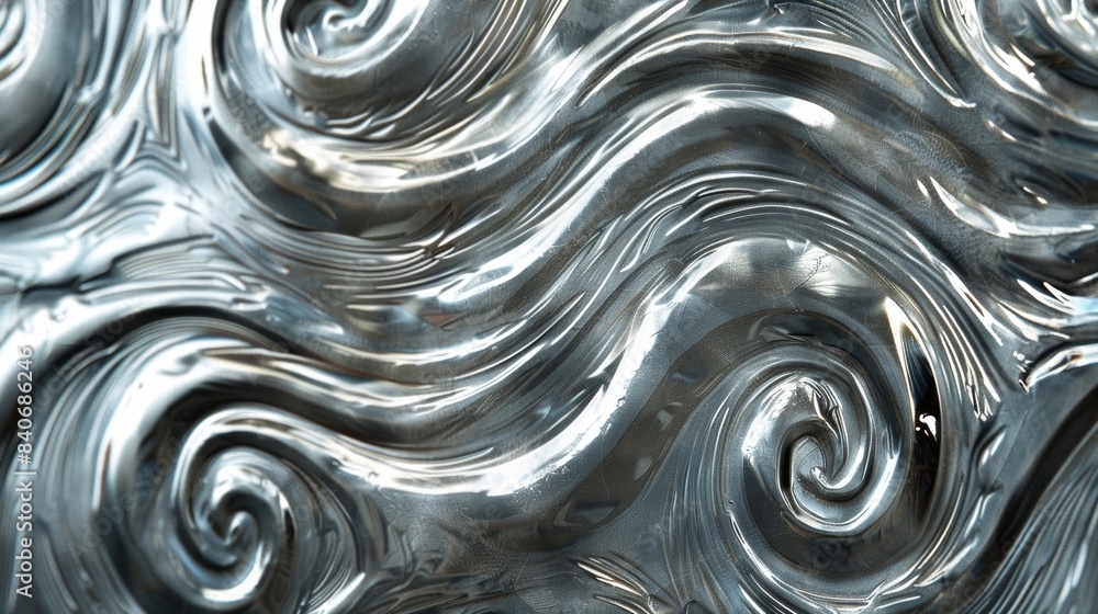 Aufkleber despite its metallic sheen this tubing reveals a naturalistic texture with swirling patterns reminis