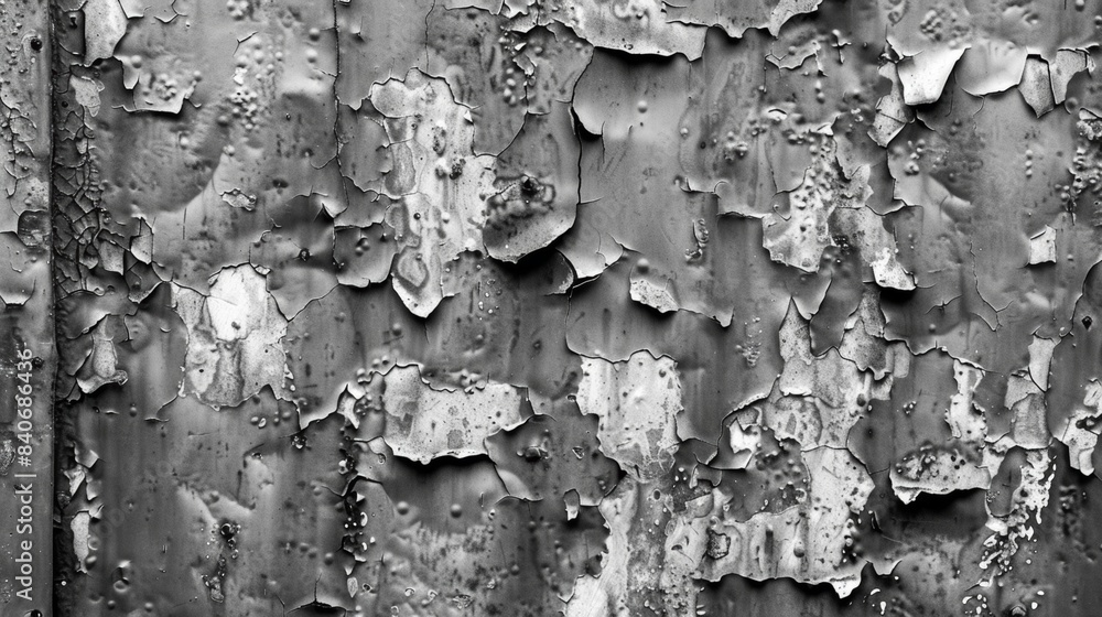Poster the smooth and polished surface of a metal panel now distorted by the bumpy weathered texture of yea
