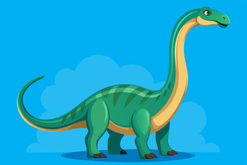 brachiosaurus vector silhouette illustration