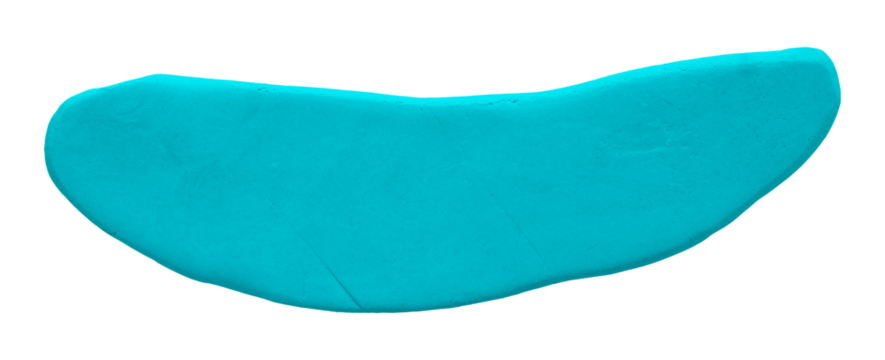 Plasticine is a light blue brush isolated on a transparent background.
