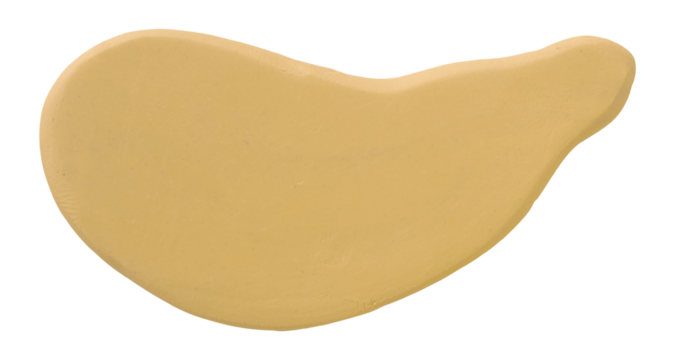 Plasticine is a light brown brush isolated on a transparent background.