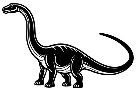 recommend clip art: brachiosaurus vector silhouette illustration