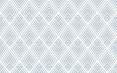 Abstract geometric pattern. A seamless vector background. White and gray ornament. Graphic modern pattern. Simple lattice graphic design