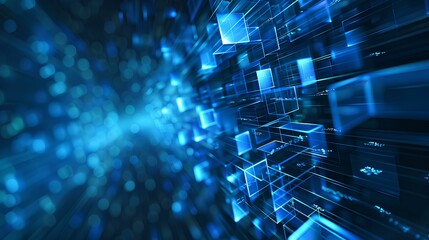 3D technology abstract background