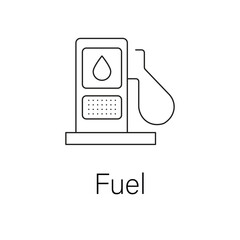 Car Fuel Icon: Fuel Pump, Gas Station, and Automotive Fuel Illustration.