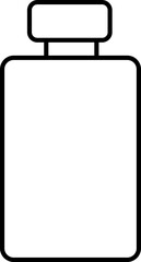 perfume bottle icon vector template logo design deodorant, fragrance bottle vector symbol. scent web sign in a outlined style. isolated on transparent background, spray art cosmetic elements,