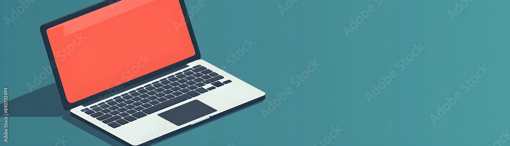 Aufkleber a vector image of laptop icon with copy space on tech themed background ideal for technology and bus