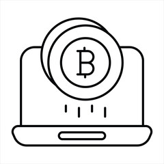 Bitcoin and Cryptocurrency Line Icons Pack