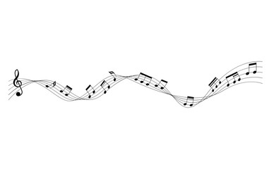 music or musical notes on flow and movement of melody chords Vol.1